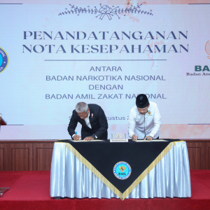 MoU BNN RI dengan Baznas