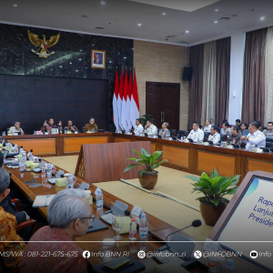 BNN IKUTI RAPAT PEMBAHASAN TINDAK LANJUT INPRES EFISIENSI BELANJA APBN