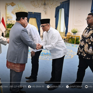 BNN RI HADIR DALAM GELAR GRIYA IDULFITRI 1446 H DI ISTANA KEPRESIDENAN NEGARA