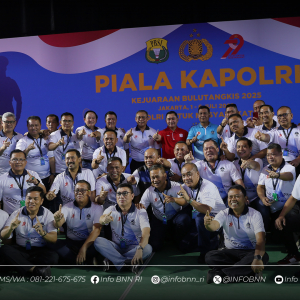 SESTAMA BNN RI HADIRI PEMBUKAAN KEJUARAAN BULUTANGKIS PIALA KAPOLRI 2025