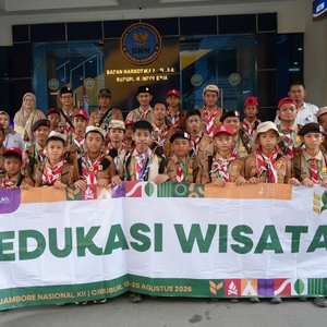 BNN EDUKASI PESERTA JAMNAS XII, TANAMKAN SEMANGAT GENERASI MUDA BERSINAR