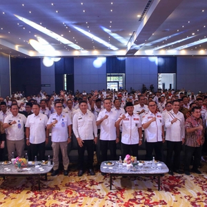 Deputi Pencegahan BNN RI, Zainul Muttaqien, menghadiri Rapat Kerja Nasional (Rakernas) Asosiasi Pemerintah Desa Seluruh Indonesia (APDESI) Merah Putih 2026