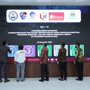 Kegiatan Direktorat Prekursor dan Psikotropika BNN RI pada Launching Sistem Informasi Pengaduan Masyarakat — foto 7