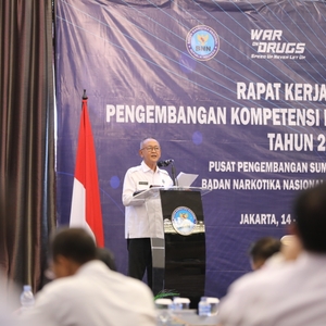 Rapat kerja Teknis Pengembangan Kompetensi Menuju SDM BNN RI Unggul Tahun 2022 — foto 5