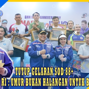 TUTUP GELARAN SOD 88+, KEPALA BNN RI : UMUR BUKAN HALANGAN UNTUK BERPRESTASI — foto 11