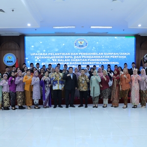 Kepala BNN RI Lantik dan Ambil Sumpah 134 Pegawai Negeri Sipil — foto 11