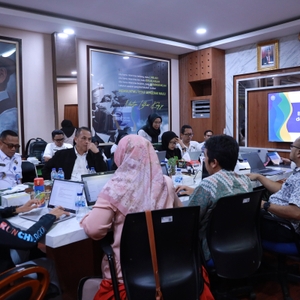 Pemaparan Sekretariat Utama dengan BPK RI Di Ruang Antasari.Rabu (31/1) — foto 1