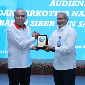 Audiensi Kepala BNN RI dengan Kepala BSSN RI beserta jajaran — foto 12