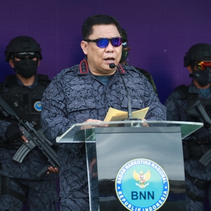 Pemusnahan BB dalam HUT BNN ke20 BNN RI — foto 2