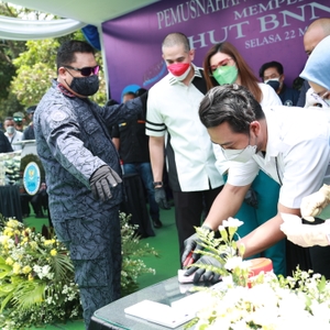 Pemusnahan BB dalam HUT BNN ke20 BNN RI — foto 6
