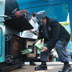 Pemusnahan BB dalam HUT BNN ke20 BNN RI — foto 8