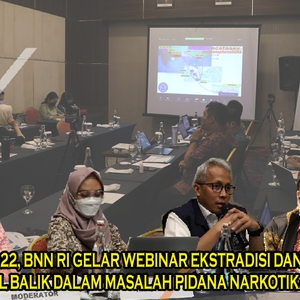 Giat Pra Hani 2022 Direktorat Hukum BNN RI menggelar kegiatan Webinar — foto 1