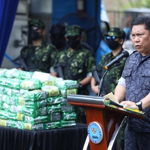 Pemusnahan Barang Bukti 308 kg sabu dan 29 ribu butir happy five — foto 2