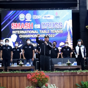 Upacara pembukaan Smash on Drugs International Table Tennis Championship 2022 — foto 7